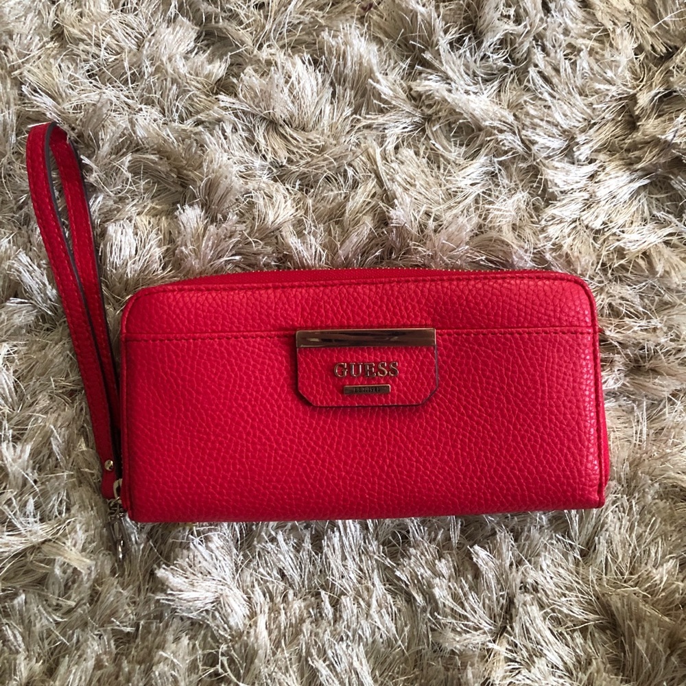 A Guess wristlet